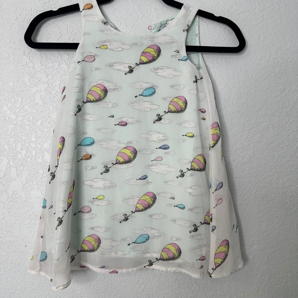 Dr. Seuss‎ Oh the Places You'll Go toddler girls size 4T chiffon dress